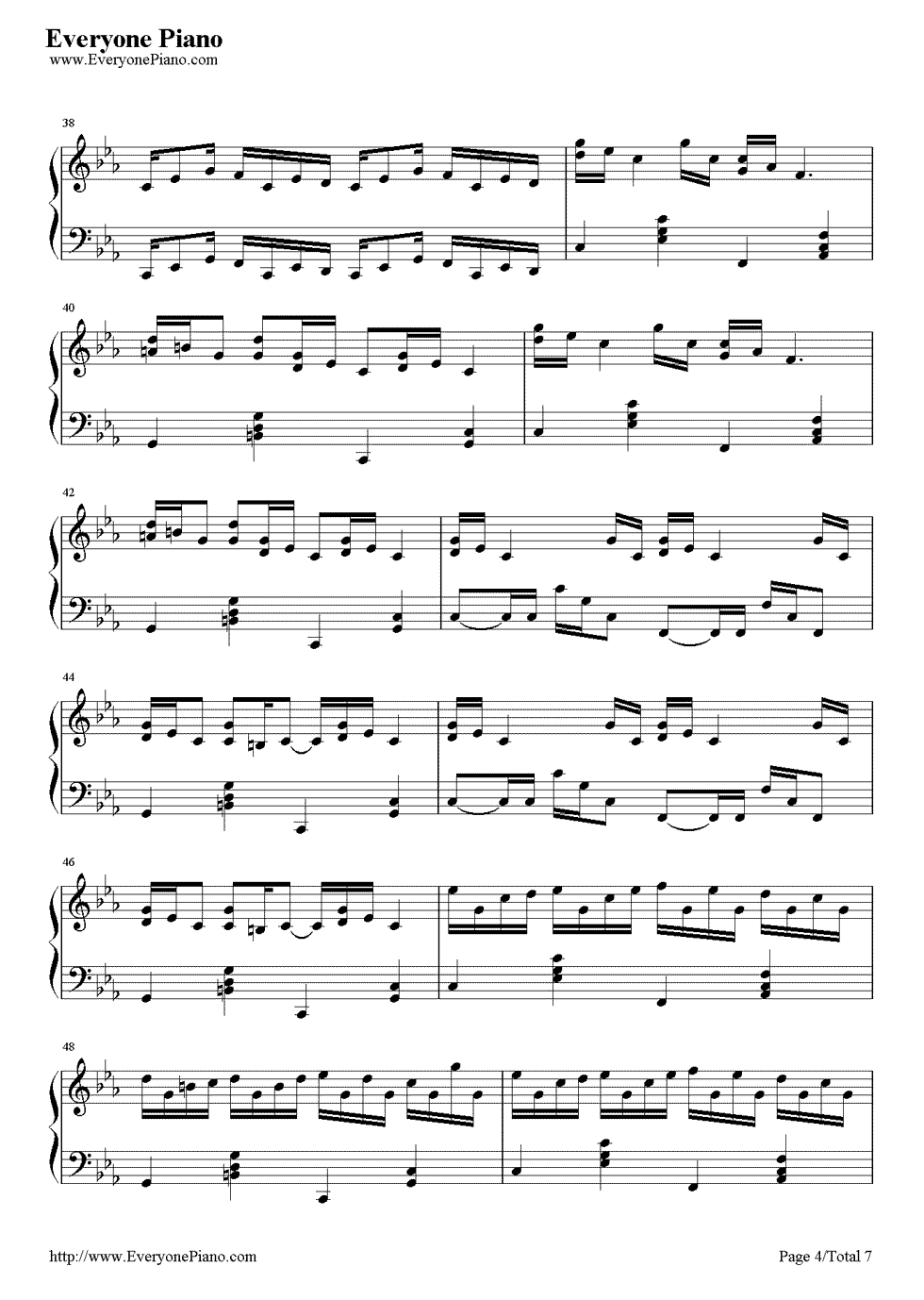 克罗地亚狂想曲钢琴谱【高清完整】(2)