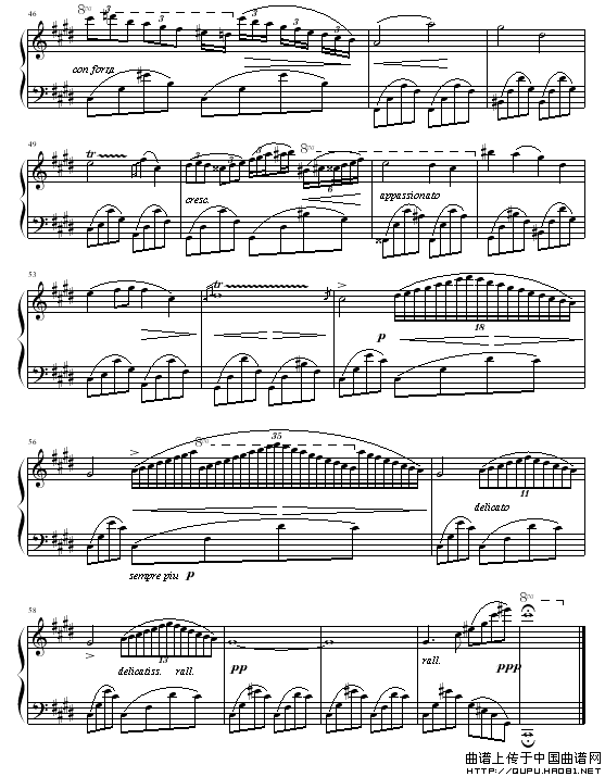 升c小调夜曲(版本二)钢琴谱